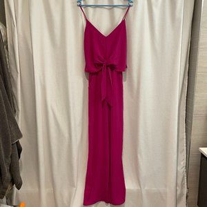 Magenta jumpsuit - size small
